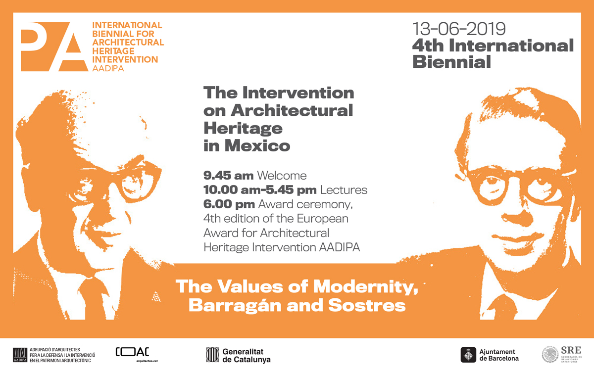 Mexico, guest country of the 4th edition of the International Biennial for Intervention in Architectural Heritage AADIPA