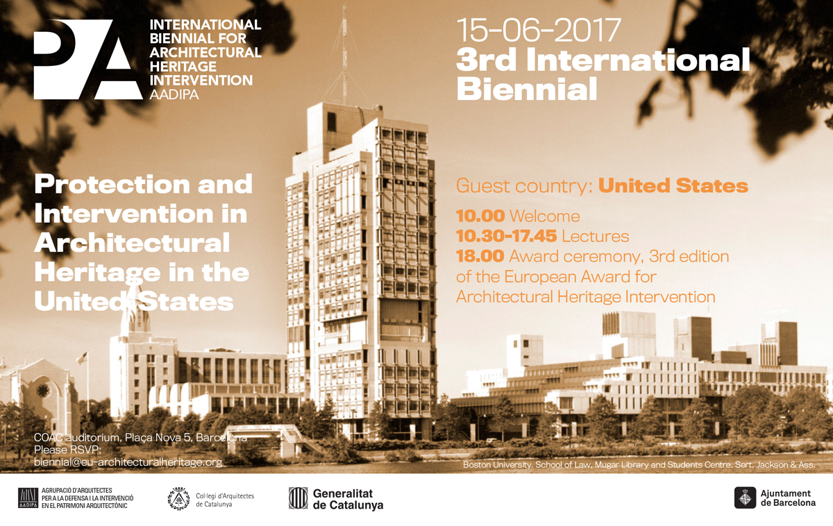 Programa III edició de la Biennal Internacional d’Intervenció en el Patrimoni Arquitectònic AADIPA